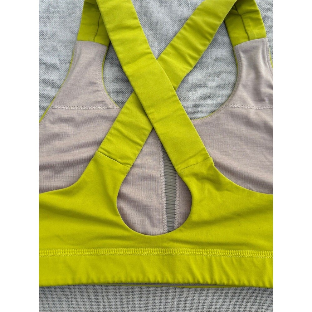 Lululemon neon yellow sports bra Size 10 - Picture 2 of 8